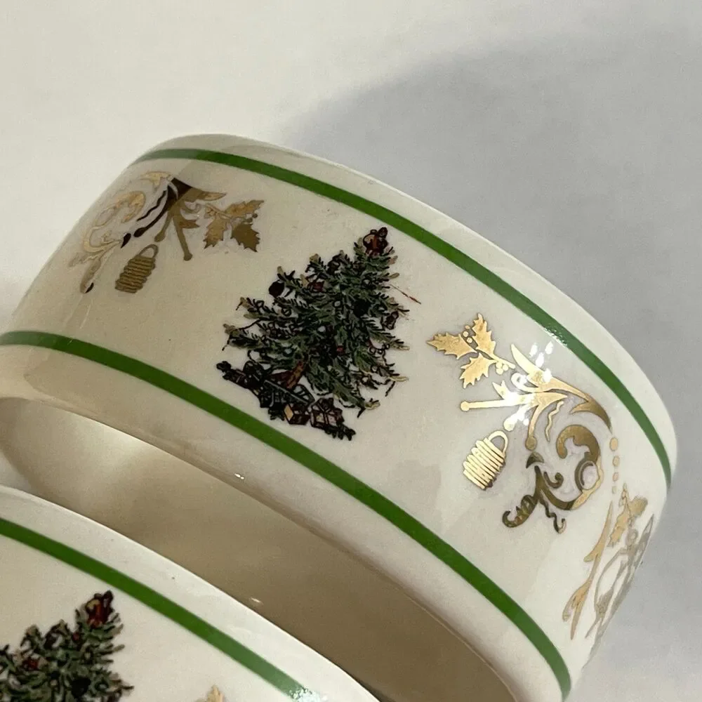 Spode napkin rings